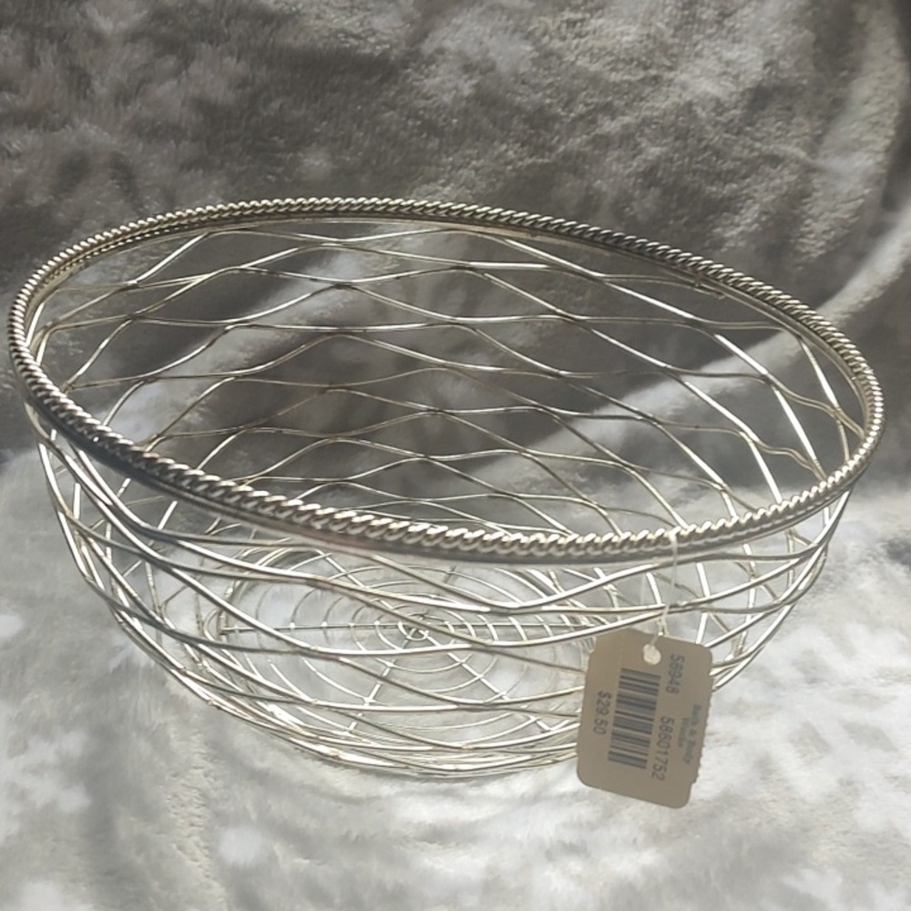 Bath & Body Works Silver Wire Decorative Bowl